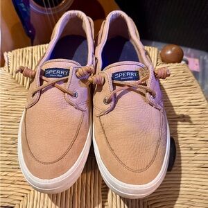 Sperry Women’s Classic Boat Shoes - Light Brown with White Soles